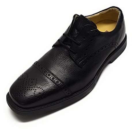 Manz Softflex Ago Cow-Milled H 4802-0 Herren Schuhe Schnürhalbschuhe Laufsohle TR Schwarz (45 EU)
