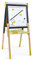 Janod - Beidseitig nutzbare Tafel aus Holz Taupe und Grün - Skalierbar, höhenverstellbar - Magnetisches Whiteboard + Schiefertafel für Kreide - 13 Zubehörteile enthalten - Ab 3 Jahren, J09630