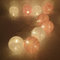 Cotton Ball LED String Lights 10pcs, DOTBUY Battery Operated Fairy Lights for Wedding Party Romantic Halloween Decoration Outdoor Indoor Decor Garlands (Pink,1.8M/10LED)