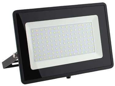 Greenice Foco Proyector LED 100W 12000Lm 6000ºK IP66 Impermeable Regulable | Iluminación Exterior de Alta Eficiencia | Ideal para Exteriores, Jardines, Naves