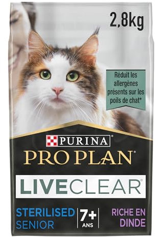 PURINA PRO PLAN LIVECLEAR STERILISED SENIOR 7+ reich an Truthahn 6er Pack, (6x1,4kg)