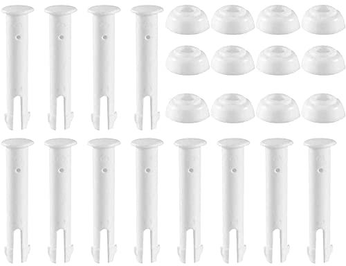 MORIO Stift Splint Pin für Intex Frame Pool, Kunststoff Poolverbindungsstifte Für Intex 10ft-12ft Metallrahmenpools mit zusätzlichen Gummidichtungen Metallrahmenpoolersatzteile (12 STK(5,5CM))