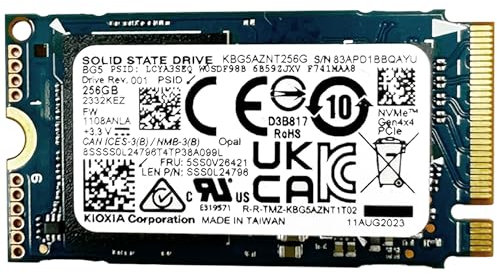 OEM Kioxia 256GB M.2 PCI-e NVME SSD Internal 5SS0V26415 Solid State Drive 42mm 2242 Form Factor M Key