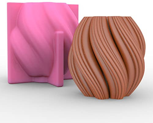 Unregelmäßige Wave Twisted Candle Mold Abstrakte Kunst Geometrische Stumpen Silikon Kerze Seife Form Fondant Schokolade Süßigkeiten Kuchen Form für Epoxidharz Wachs Polymer Ton