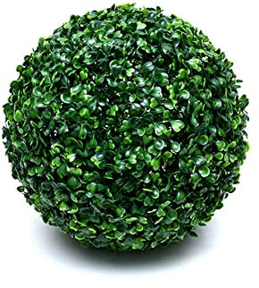 Uposao Kunstpflanze Buchskugel,Ø 28CM Künstlich Buchsbaum Kugel Dekopflanze Buchskugel Plastikpflanze Balldekoration Dekopflanze für Den Innenbereich,Hinterhof, Balkon, Garten, Hochzeit Dekor
