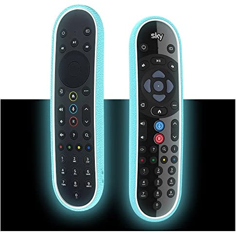Silicone Case for Sky Q Remote Control EC302/EC202/EC201 Protective Remote Cover for New Sky Q Smart TV Voice Remote Control, Shockproof Anti-Scratch Remote Sleeve Skin Battery Back Protector