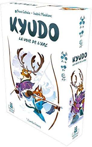 IMMERSION Kyudo – Der Weg des Arc – Gesellschaftsspiel Roll & Fight – 2 bis 4 Spieler – ca. 25 Minuten – ab 7 Jahren – Offline – Bruno Cathala und Ludovic Maublanc