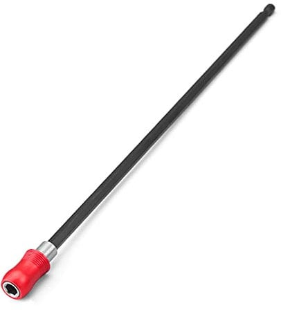 Saipor 12inch Drill Bit Extension 1/4 Hex Shank Quick Release Magnetic Screwdriver Bit Holder Drill Bit Extender for Impact Driver, Extension Rod Work for 1/4-Inch Drive Bits