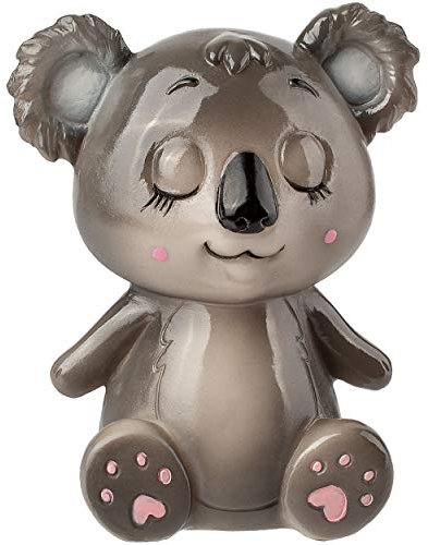 alles-meine.de GmbH große Spardose - Koala - mit Verschluß - aus Kunstharz - 14 cm - stabile Sparbüchse - Sparschwein - für Kinder & Erwachsene/Kinderspardose lustig witzig - B..