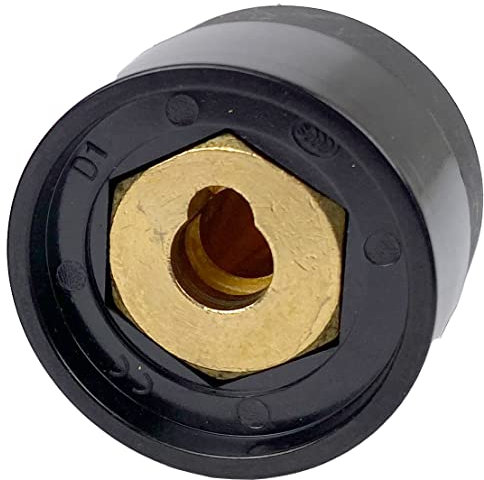 WELDINGER Schweißkabel Adapter mit Dorn T50 13 mm auf T25 9 mm Buchse