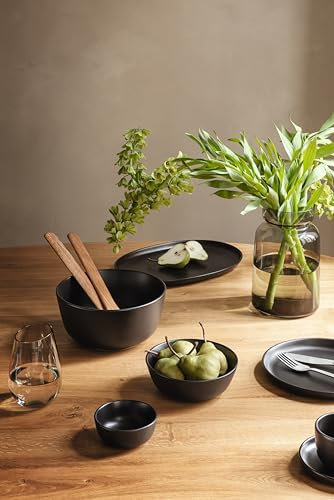 EVA SOLO | Nordic Kitchen Schüssel 0,15l Ø10cm | Spülmaschinen- und mikrowellengeeignet | Schwarzes Steinzeug | Dänisches Design und Funktionalität | Werkzeuge Küchenhelfer und Zubehör