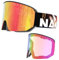 NAKED Optics The NOVA Skibrille Männer, Ski Brille Frauen, Snowboardbrille, Skibrille schlechtes Wetter, Skibrille mit Wechselgläsern, Skibrille für Brillenträger, Skiing Glasses