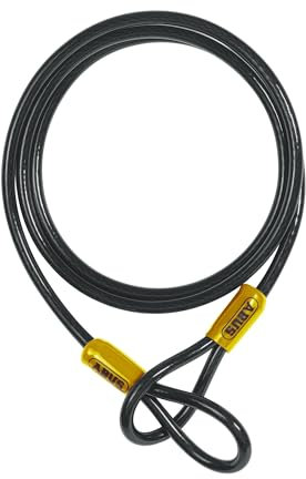ABUS Schlaufenkabel Cobra 10 - Stahlseil mit Kunststoff ummantelt - Sicherung für Fahrrad- und Motorrad-Zubehör - 2 Meter lang, 10 mm stark