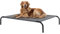 Navaris erhöhtes Hundebett mit Kühlungseffekt 108x80x20cm - Outdoor Hundeliege für mittelgroße und große Hunde - Garten Haustierliege erhöht - Grau