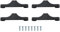DGZZI 4PCS Desktop Computer AMD CPU Cooler Fan Bracket AM5 with Screws Cooler Bracket Stand Steel Backplate Protection Fan Fixer Bracket Black