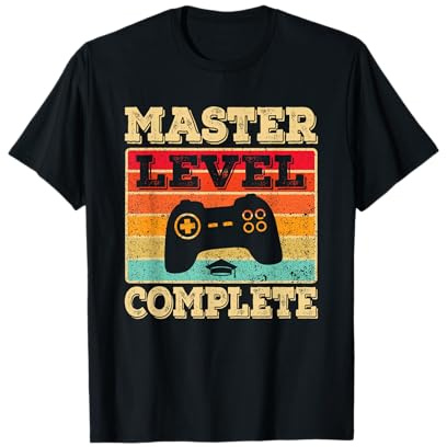 Master Abschluss, Maschinenbau & Informatik Studium Student T-Shirt