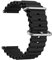 ZGCE Silikon Ocean Uhrenarmband 22mm Armband für Damen Herren, Schnellverschluss Watch Uhren Ersatzarmband, Weiches Wasserdichtes Sport Armbänder, Schwarz