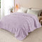 Whale Flotilla Double Size Blanket for Bed with Expanded 3D-Jacquard Pattern, 150X200 CM Fuzzy Soft Cozy Exquisite Blankets or All Season, Warm and Fluffy, Lilac