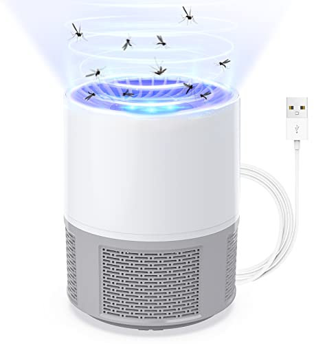 Lampe Anti Moustique, Electrique Anti Moustique Exterieur Intérieur, USB Tue Mouche Electrique Piege a Moustique, Tueur d'Insectes Pas Bruit Tueur de Moustiques Efficace