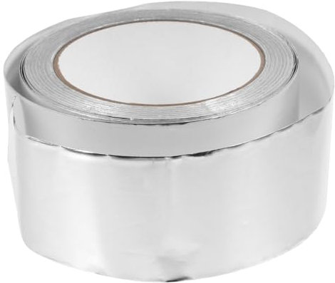 OKUMEYR Selbstklebendes Aluband 1 Rolle Folienband Metallband Mehrzweck Aluminiumfolienband Zum Abdichten Hitzebeständiges Klebeband Für Alu Verbundplatten 50mm x