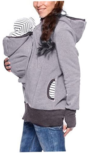 ETANULPEX Maternité bébé à capuche femmes bébé portant veste manteau sweat maternité bébé portant veste/151