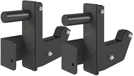 Power Rack, J-Hooks for Power Cage 2x2 with 1 Holes, Barbell Rack Holder for Squats and Bench Press, 1200 LB Capacity, Durable Home Gym Equipment, Black