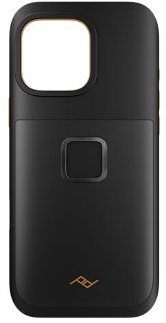 Peak Design Mobile Gnar Maximal Handyhülle für iPhone 16 Pro Mac, Schwarz, schlankes Profil, 4,5 m Fallschutz, SlimLink verbindet sich mit Handyhalterungen und Ladezubehör, iPhone 16 Hüllen