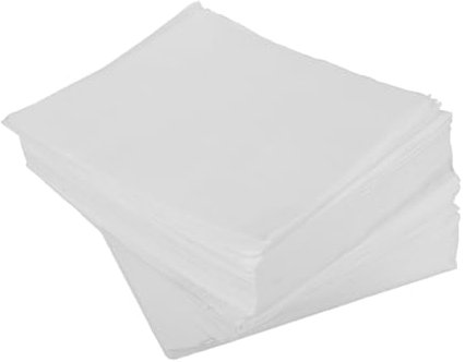 Ciieeo 300 Stück Staubfreie Papiertücher Reinigung Nass Reiniger Ungebunden Fusselfreie Tücher Hygienetücher Farbtücher Stofftücher Fusselfreie Lappen Weiß Vlies