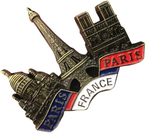 Fridge Magnets, 3D Paris France Refrigerator Souvenir Sticker, Decorative Kitchen Accessory, for Art Lovers, Party Decor, Photographers, Men, Women, Families, Holiday, Birthday, Door, Photo Display