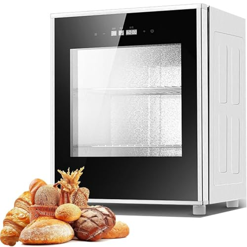 Scatola di lievitazione per pane riscaldata elettricamente, lievitatore commerciale da 40 litri con regolazione della temperatura, macchina per la fermentazione del pane allo yogurt da 260 W, per pr