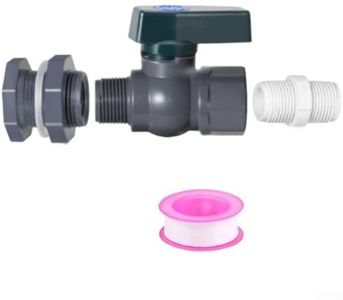 PVC 3 4 Zoll Adapter für Regenwasserbehälter Schlauchverschraubung Kompatibel mit Gartenschlauch für Pool und Wassertanks (1 Stück)