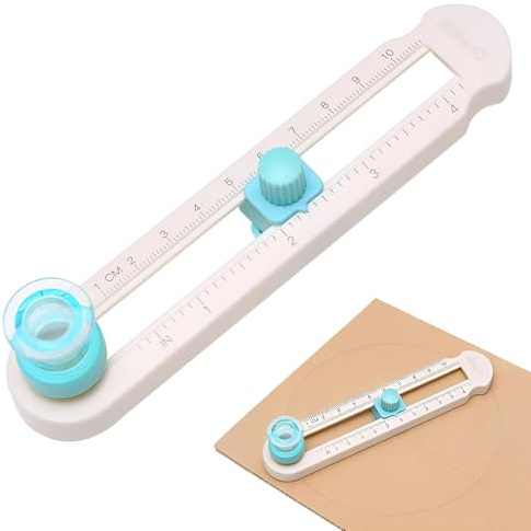URYVAIW Taglierina Circolare, 2-20cm Circular Paper Trimmer, Taglierino Regolabile, Taglierina per Carta Girevole a 360°, Taglierino Circolare DIY, per Cartoline, Album di Ritagli