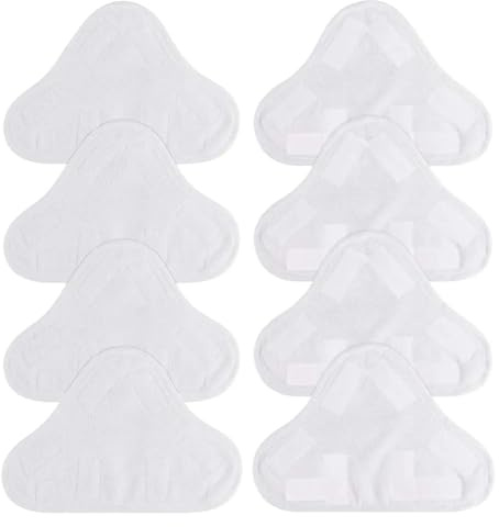 MIZFKWTZY Cleaner Cover Cloths For H20 X5 Floor Cleaning Covers,Steam Mop Pads For H2O X5 Steam Cleaners, Replacement Microfibre Pads(8PCS)