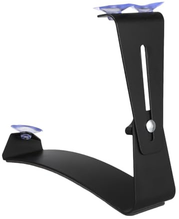 Porte Guitare Réglable en Aluminium Noir, Support de Jambe pour Classique | Angle ±30°, Hauteur 0-9cm, Ventouses en Caoutchouc, Portable et Facile à Installer Style Aléatoire