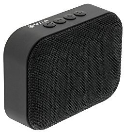 TELLUR Callisto Altavoz Bluetooth Portátil, Diseño de Tela Ultra Compacto, Altavoz Bluetooth Radio Pequeño, Manos Libres, USB, MicroSD/TF, Puerto Auxiliar, MicroUSB, Negro
