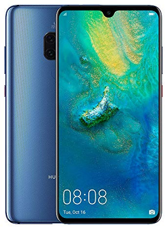 Huawei Mate 20 - Custodia e smartphone da 6,53 (Kirin 980, 4 GB RAM, 128 GB memoria, fotocamera da 20 MP, Android 9.0) Blu [Versione ES/PT, esclusiva Amazon]