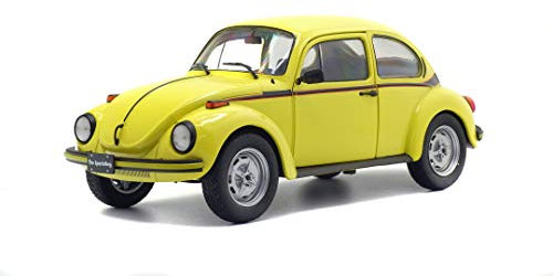 Solido VW Käfer Sport, 1974, Modellauto, Maßstab 1:18, gelb