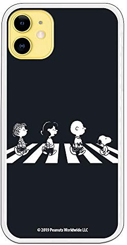 LA CASA DE LAS CARCASAS Offizielle Snoopy Beatles-Charaktere für iPhone 11, offiziell lizenziertes Peanut-Motiv, flexible Silikon-Apple-Hülle