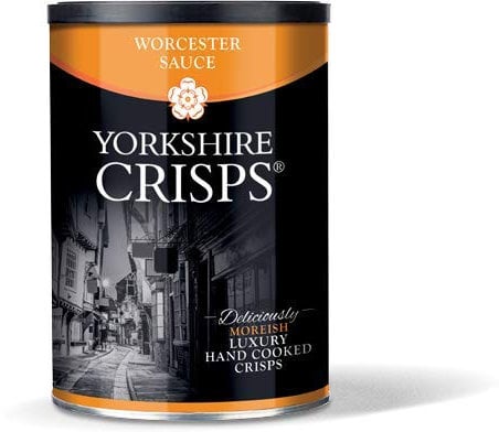 Yorkshire Crisps - Worcester Sauce - 95grams Drum