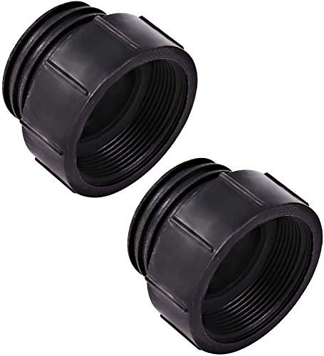 SGerste 2 STK IBC Container Adapter Feingewinde auf Grobgewinde S60x6 Garten Tank Behälter Wassertank Adapter Zubehör