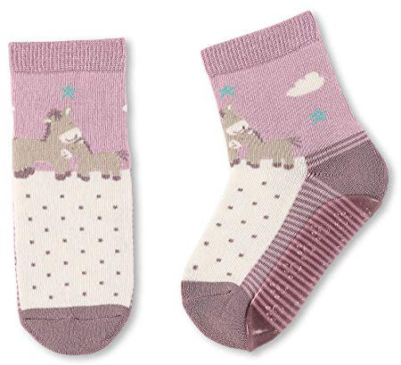 Sterntaler Mädchen-Söckchen, Fliesen Flitzer Air, Pferd-Motiv, Alter: 3 - 4 Jahre, Größe: 25/26, Helllila, 8152083.0