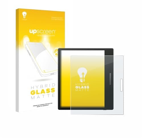 upscreen Protecteur d´Écran Mat en Verre pour Boox Go Color 7 – Film de Protection 9H Anti-Reflet