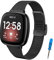 BDIG Compatibile per Fitbit Versa 3 Cinturino/Fitbit Sense Cinturino, Cinturini di Ricambio Metallo in Acciaio Inossidabile Braccialetto da Polso Sostitutivo per Fitbit Versa 3/Sense