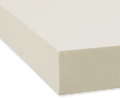 TRAUMSCHLAF Spannbettlaken, Spannbetttuch Fein-Biber warm und kuschelig, bügelfrei, mit Rundumgummi (weitere Farben,Größen) 140x200-160x200 cm Ecru