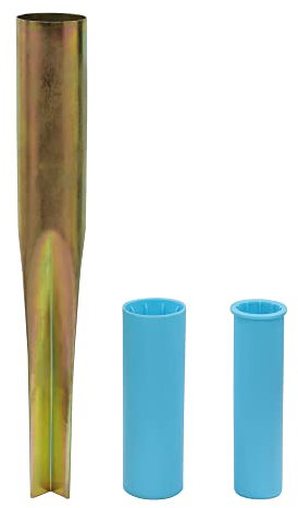 JVL Heavy Duty Multi Fit Ground Soil Spear Spike with Adaptor to fit 32, 38, 50 MM Diameter Poles, Silver, One Size, 19-185