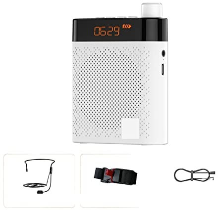 Mégaphone Bullhorn K6 Haut-Parleur Little Bee Teacher Tour Guide Haut-parleurs dédiés Amplificateur avec Micro Téléphone Bluetooth Double Haut-Parleur Amplificateur de Voix (Color : Avocado, Size :