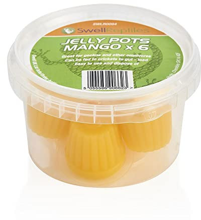 Swell Reptiles Strawberry Jelly Pots for Reptile Feeding. Pack of 12 Jelly Drops