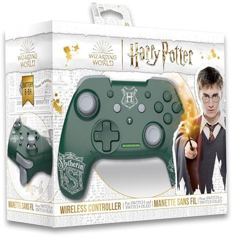 Freaks and Geeks Harry Potter - Manette Switch Sans Fil Câble 1M - Serpentard - Vert, USB