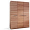 moebel-eins KIMA Kleiderschrank, Material Massivholz, Kernbuche geölt, 3-türig