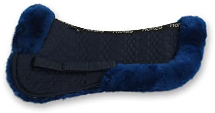Horses Halbsattel blau, Halbsattel, weich und strapazierfähig, ideal zum Schutz des Pferdes vor Stößen oder Rückenproblemen